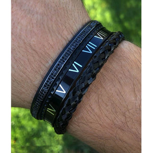 ROMAN SPEED BRACELET - BLACK